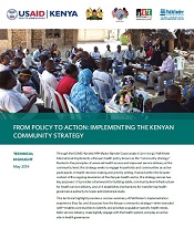 From Policy to Action: Implementing the Kenyan Community Strategy